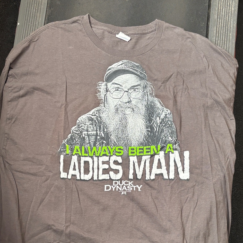 Gildan Brown 'Ladies Man' Long Sleeve Tee